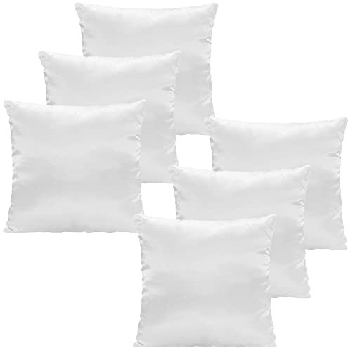 DILUMA Füllkissen 50x50 cm - 6er Set - Mikrofaser Innenkissen mit 350g Füllung - waschbare & atmungsaktive Kissenfüllung für Dekokissen/Kopfkissen - Allergikergeeignet, ÖkoTex, Made in Europe