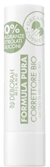 Deborah Milano - Correttore Stick Formula Pura BIO, Colore 01, Copertura Impeccabile e Levigante, con Olio di Melograno, Vegano e Animal Friendly