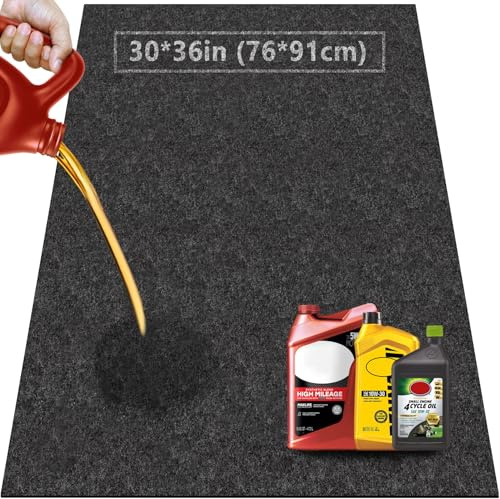 Tappetino antigoccia per garage sotto l'auto, 76 x 91 cm, tappetino antigoccia per garage, vialetto d'olio, assorbente per moto, garage, frigorifero, carrello da golf, cantina