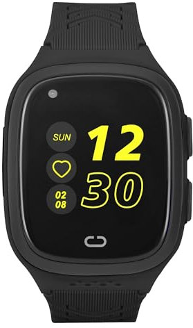 Smartwatch för barn barn Rock 4G RT, smart smart smart klocka för 1,4 tum, Android, iOS, IP67, LTE, GPS, stegräknare, pulsmätare, sovmonitor, sportaktivitet, (svart)