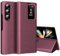 für Samsung Z Fold 4 Smart View Hülle, Wallet Smartphone Case, für Samsung Galaxy Z Fold 4 Handyhülle Clear View, Spiegel Flip, Kartenfach Cover, Sichtfenster, Galaxy Fold 4 5G Smart View