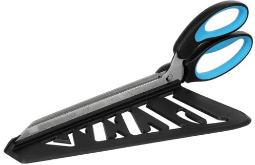 IMIKEYA 1 Pz. Forbici Per Pizza Forbice Per Pizza Pala Della Pizza Spatola Per Pizza Acciaio Per Pizze Inossidabile Rotella Tagliapizza Forbice Multifunzionale Taglia Torta Plastica Blue