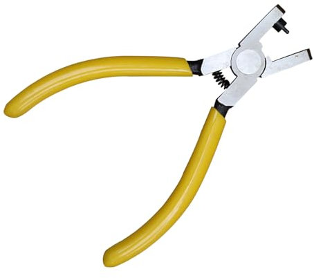 la banda buca Punch - Strumento di punzonatura in pelle pesante per cinghie - pinze a mano da 5 pollici per cinture, collari per cani, scarpe e tessuto - punzonatura precisa per progetti fai -d