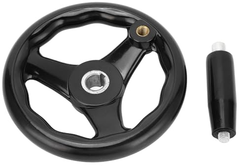 plplaaoo Vuela de mano de torno Redonda de mano universal 16 x 160 mm Ingeniería Plastics Durable para fresador