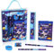Vicloon Astronaut Schreibwaren Set, Schreibwaren Geschenkset für Mädchen, Radiergummi, Anspitzer, Brieftasche, Lineal, Bleistift, Kinder Mitgebsel, Geschenk Set für Mädchen und Junge(Astronaut)
