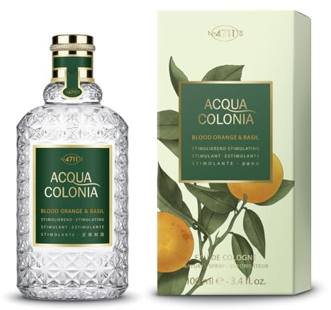 ACQUA COLONIA Blood Orange & Basil Eau de Cologne para mujer, 100 ml, fragancia vibrante con notas cítricas y hierbas