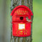 Garden Mile Red Post Box Bird House Weatherproof Nesting Boxes For Wild Birds Heavy Duty Birdhouse Wall Hanging Bird Houses For Garden Decorations Budgie Swallow Robin Nest Box For Outdoors