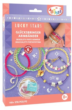 ARTISTA 9342998 Kit de bricolage avec bracelets porte-bonheur et bijoux pour enfants à partir de 8 ans