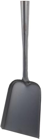 IWOWHERO Pelle à Cendres Multifonctions en Métal Massif Grosse Taille Pelle Plate pour Cheminée et Barbecue Outil Robuste pour Foyer Extérieur et Jardin Nettoyage Rapide des Cendres