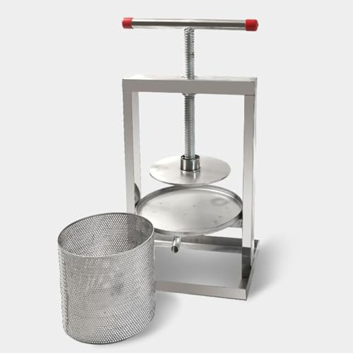 estrattore di miele manuale pressa per miele in acciaio manual honey press extractor Attrezzatura apicoltura Lavorazione per api miele,vino,frutta,cera,4L