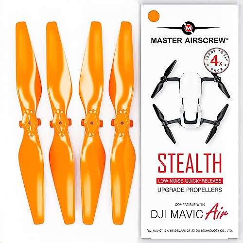 Master Airscrew Stealth Propeller für DJI Mavic Air - Orange, 4 Stück