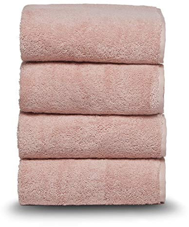Arus Classic Towel Handtuch 100% türkische Baumwolle Hotel Spa Handtuch Powder Pink 4er Set