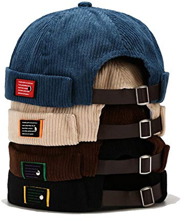 Men Women Skullcap Worker Hat Docker Beanie Cap