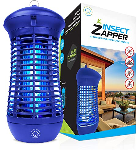 Livin’ Well Blue Bug Zapper Indoor Outdoor - 4000V High Powered Electric Mosquito Zapper Home Patio, 1,500 Sq Ft Range Fly Trap,18W UVA Bulb Mosquito Killer Lamp Insect Bug Light