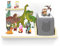 stadtecken® Kinder Regal für Musikbox I Serie für Kleinkind I Geeignet für die Toniebox und ca. 25 Tonies I Geschenkidee I Hörspiel I zum Aufhängen oder Aufstellen (Dinosaurier, klein)