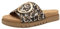 Tamaris Comfort Damen Pantoletten aus Leder Elegant, Mehrfarbig (Leopard), 40 EU