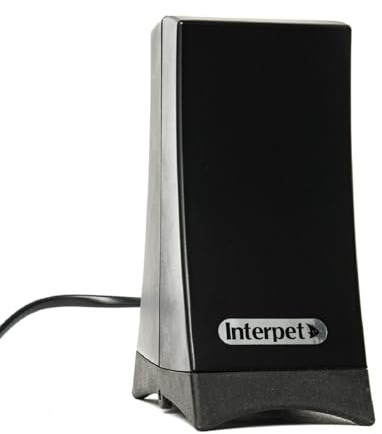Interpet Oxy Flow Air Pump, for Aquarium Fish Tanks, Quiet Output, Compact Design, Anti-Vibration Rubber Base, Large, for Aquariums Up to 300 litres/ 66 gallons, Black