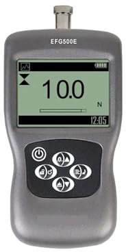 Medidor de fuerza digital Dinamómetro de mano EFG10E de alta precisión, herramienta de medición de fuerza con pantalla digital de empuje y tracción.