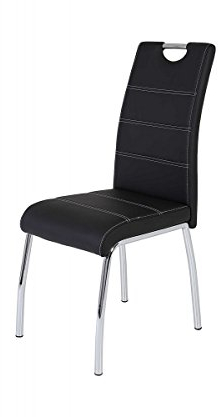Hela 910902 SUSI S Kunstleder Schwarz Esszimmerstuhl Küchenstuhl Stuhl