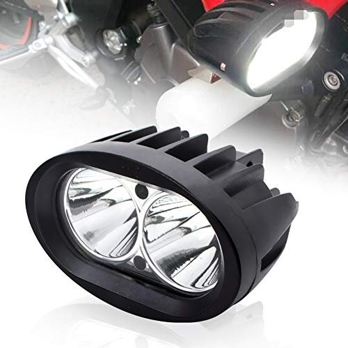 BeiLan Faretti LED Moto Supplementari,20W Fari LED Fuoristrada Moto Faro Fendinebbia Luce Ausiliaria 12V/24V 1800LM per Moto 4X4 ATV Trattore
