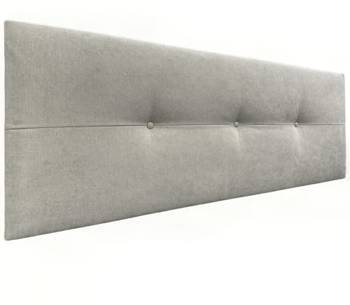 DHOME Kopfteil aus Kunstleder oder Stoff AQUALINE Pro Kopfteil Polsterkopfteil Luxusbett (Stoff Beige, 160cm (Betten 150/160))