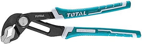 TOTAL - Alicate Pico Loro | 250 mm | Máxima Apertura 45 mm | Para Sujetar y Manipular Piezas | Ajusta Tuberias y Tuercas | Fabricado en Cromo Vanadio | Mango Bimaterial