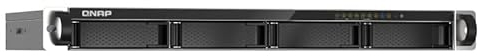 QNAP TS-435XeU-4G Rackmount-NAS mit 4 Einschüben 2,5GbE/10GbE-Konnektivität, M.2 NVMe SSD-Caching Bundle mit 4x12TB Seagate IronWolf HD