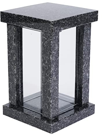 KOKA Lámpara de la tumba granito Impala Cementerio Linterna Tumba Joyería de cristal Luz moderna
