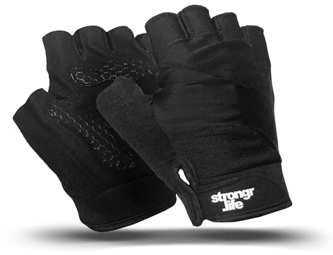 strongr.life Fitness Handschuhe, Trainingshandschuhe für Crossfit, Bodybuilding, Radsport, Gym, Krafttraining, Sporthandschuhe für Damen und Herren (L)
