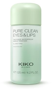 KIKO Milano Pure Clean Eyes&Lips, Zweiphasen-Make-Up-Entferner Für Augen Und Lippen