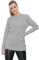 STAR FASHION Ladies Round Neck Knitted Long Sleeve Super Soft Knit All Over Cable Jumper Womens Casual Pullover Cosy Baggy Winter Top Sweater Silver Grey 20-22