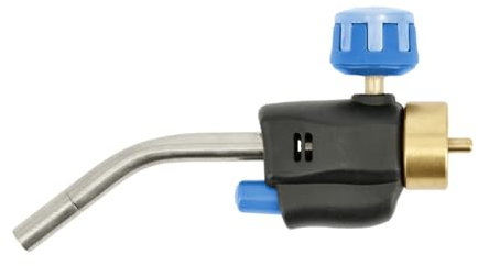 HÖGERT TECHNIK Chalumeau à souder multifonction pour gaz MAPP/propane, allumage piézoélectrique, valve de contrôle de flamme, buse précise en acier inoxydable, max. 1850 °C, 1,25 kW