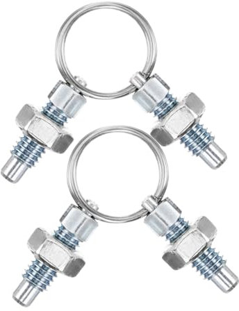 Alipis 4piezas Émbolo De Resorte Con Pasador De Espiga Electroado Azul Para Gabinetes y Equipos Industriales Pasador De Resorte Émbolo De Indexación