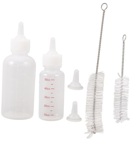 TEHAUX Kittenmilchflasche Welpenflasche Katzenmilchflasche Kittenmilch-trinkflasche Kleine Trinkflasche für Haustierfütterung