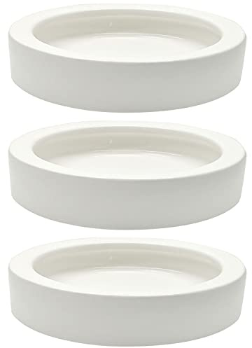 3 Pcs Reptile Food Bowl, Ceramic Water Feeder Bowl for Lizard Anoles Bearded Dragons Crested Gecko Hermit Crabs Triangular