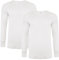 DOLCE ENVY Men's Thermal 2 Pack Long Sleeve Tops Warm Base Layer for Winter Suitable for Daily Use High Performance Full Sleeves Tops (XL, White)