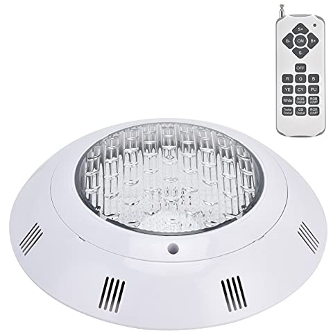 Garosa Luz Subacuática, Luz para EstanqueAC12V 18 Piezas y Accesorios Clave Productos de Iluminación Control Remoto Productos de Iluminación Subacuática para Piscinas (18W)