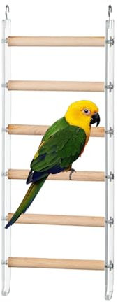 Vogelleiter, Vogelleiter für Käfig - Klettern Barchen Käfigspielzeug | Flossenleitertrainingspielzeug mit 360 ° -rotierbarer Haken für Cockatiel Conure Selakeet Lovebirds