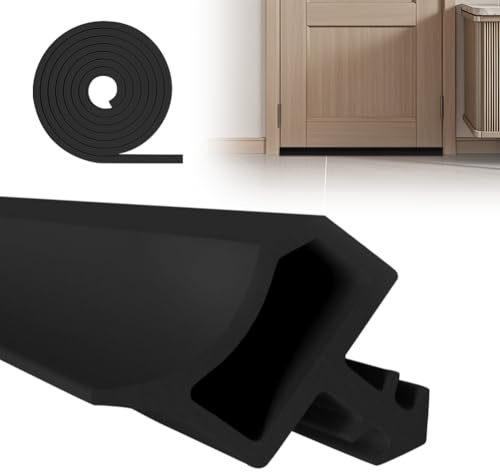 Junta de Goma para puertas e ventanas, 10M Burlete Puerta Entrada Perfil de estanqueidad tira de Sellado Burletes Aislante Acústico
