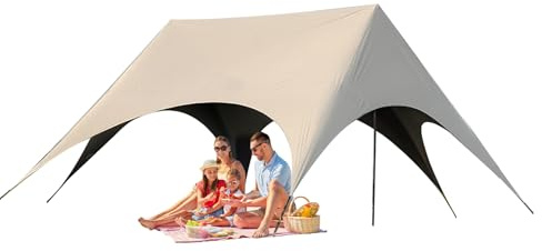 Krmoau Toile d'Extérieur, Pergola Solaire Installation Rapide, Abri Pliable Pavillon Robuste pour Pique-Nique, Bord De Piscine, Pelouse, Barbecue, Plage, Jardin, Terrasse Et Mariage