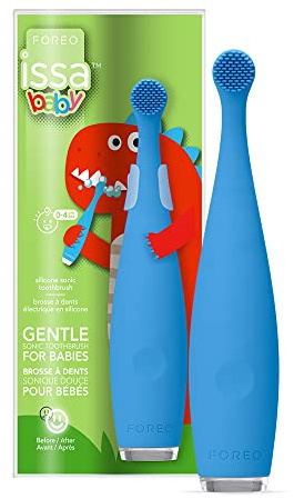 FOREO ISSA Baby Soft Sonic Toothbrush for 0-4 Years, Bubble Blue