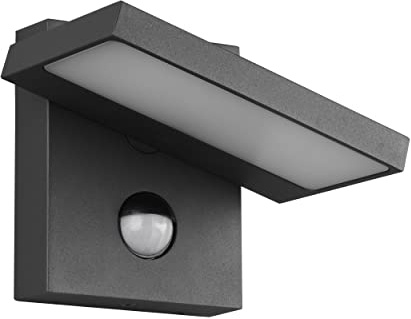 Trio Leuchten LED Außen Wandleuchte Horton 226360142, Aluminium Druckguss Anthrazit, inkl. 8 Watt LED, inkl. Bewegungssensor