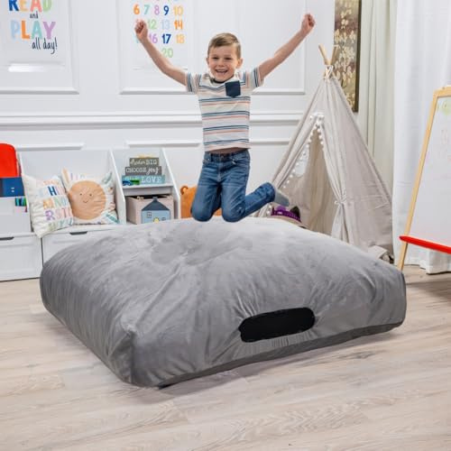 Foamma Crash Pad - (36’’ X 36’’) (3 Feet X 3 Feet) - Sensory Pad with Foam Blocks for Kids and Adults with Extreme Comfortable Fabric and Washable Cover, Ideal for Kids to Jump, Play or Relax