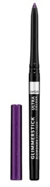Avon Glimmerstick Diamonds - Eyeliner impermeabile, effetto luccicante con vitamina E, a lunga durata, con effetto glitterato, nutriente, ametista