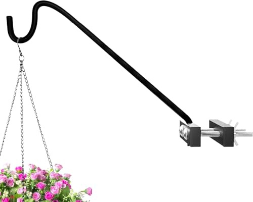 Chaies Vogelfutterhaus Aufhänger,Drehbarer Blumenkasten-Haken Für Balkongeländer | Wetterfester & Platzsparender Aufhänger Mit Balkonhalterung