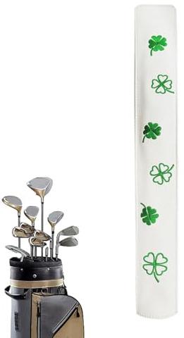 Copertura per bastone da golf, in pelle PU, leggera e portatile, copertura impermeabile per allenamento per una maggiore protezione, vantante, antipolvere elastica