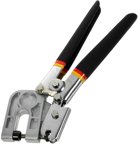 SHOWERORO Pinzas de Perforación y Engarce para Quillas de Techo, Alicate de Punzón de Acero Pesado Mango Antideslizante, Herramienta Manual Profesional para Color Aleatorio Estilo Aleatorio