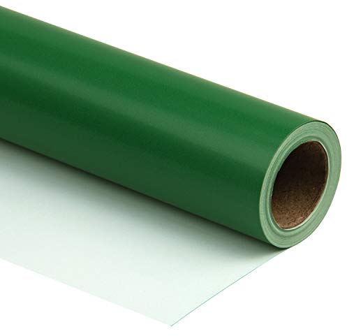 RUSPEPA Grünes Geschenkpapier Einfarbig Für Hochzeit, Geburtstag, Dusche, Glückwunsch Und Weihnachtsgeschenke - 76 cm X 10 m