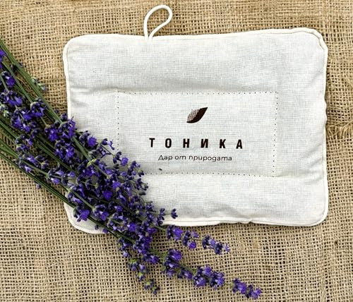 Tonika Aromatic Cushion With Lavender 40g, Potpourri Sachet herbal composition, without artificial flavors and dyes, 100% unbleached cotton lining, 22x16 cm
