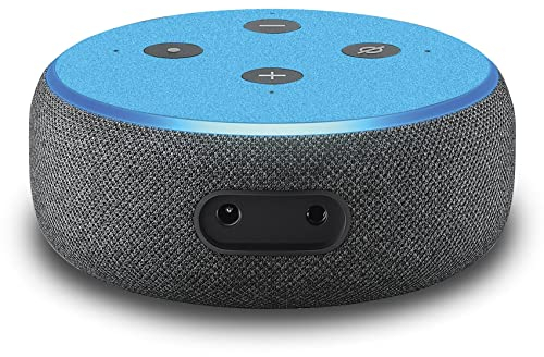 2er Set Folie Cover für intelligenten Smart Speaker Lautsprecher Aufkleber Schutzfolie Skin selbstklebend passgenau Klebefolie für Sprachassistent R137 (Nr. 8 Glitzer Hellblau)